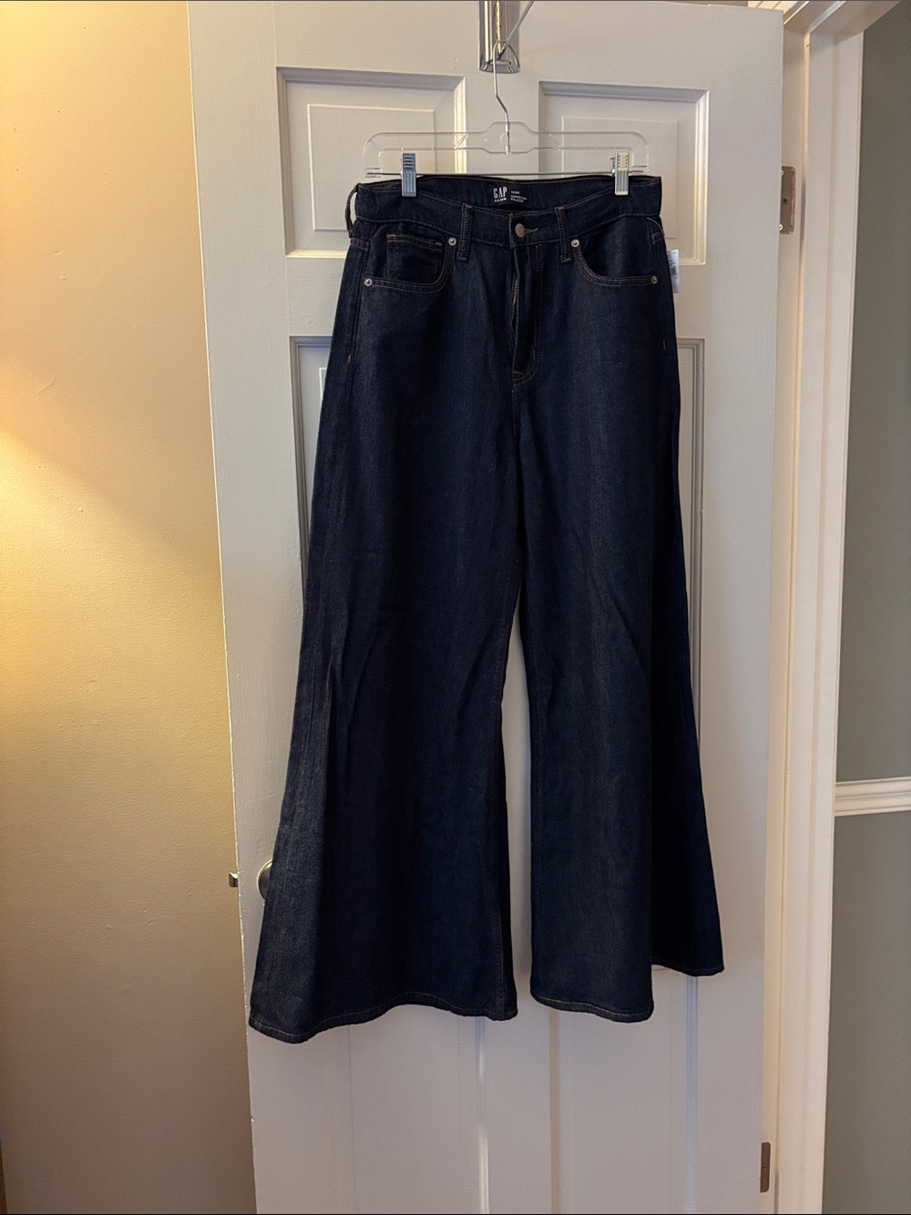 GAP Palazzo Dark Denim Jeans size 12, NWT, Current Catalog!!